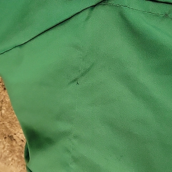 80's Green Scarf Tie Blouse - Picture 5 of 11